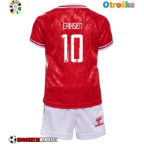 Otroške Nogometnih dresov Danska Christian Eriksen #10 Domači EP 2024 Kratki rokavi (+ hlače)